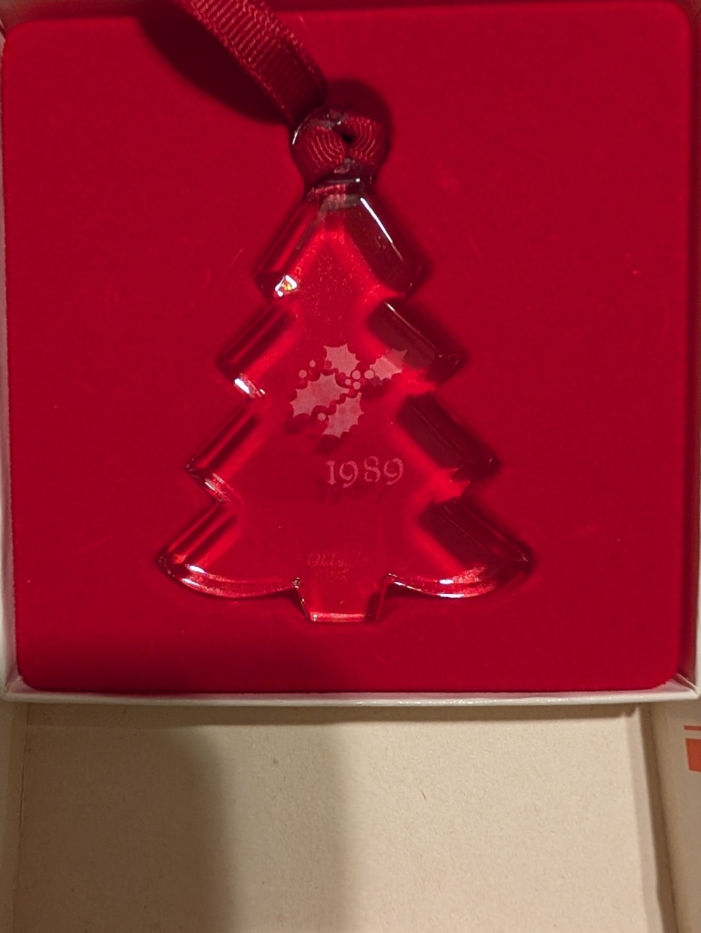 Vintage Waterford 1989 Orrefors Leaded Glass Crystal 🎄 Ornament